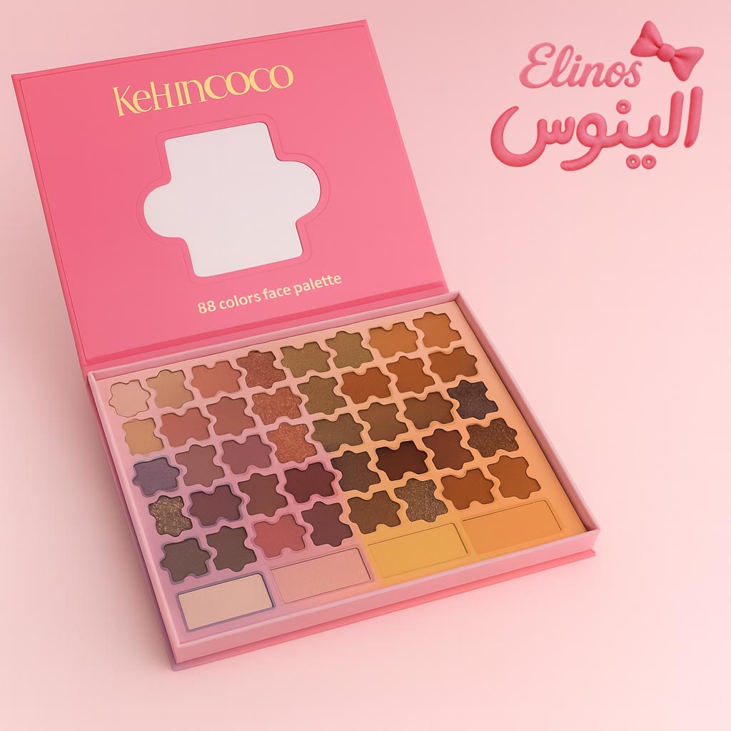 پالت سایه ۸۸ رنگ Kevin & Coco مدل پازلی